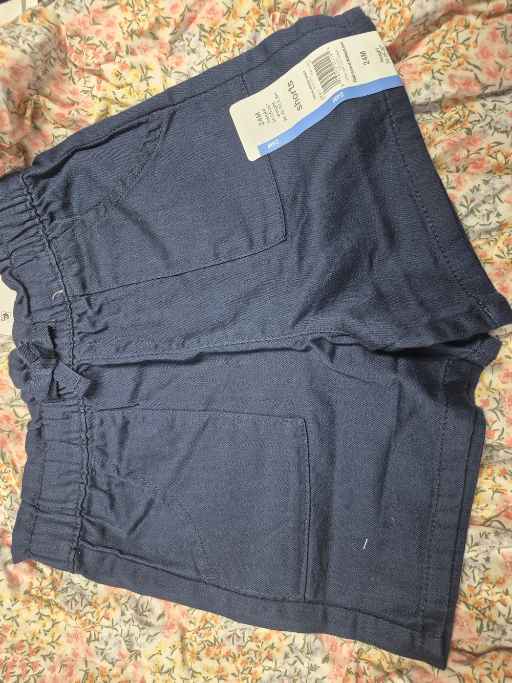 wonder nation Navy Elastic-Waist Casual Shorts